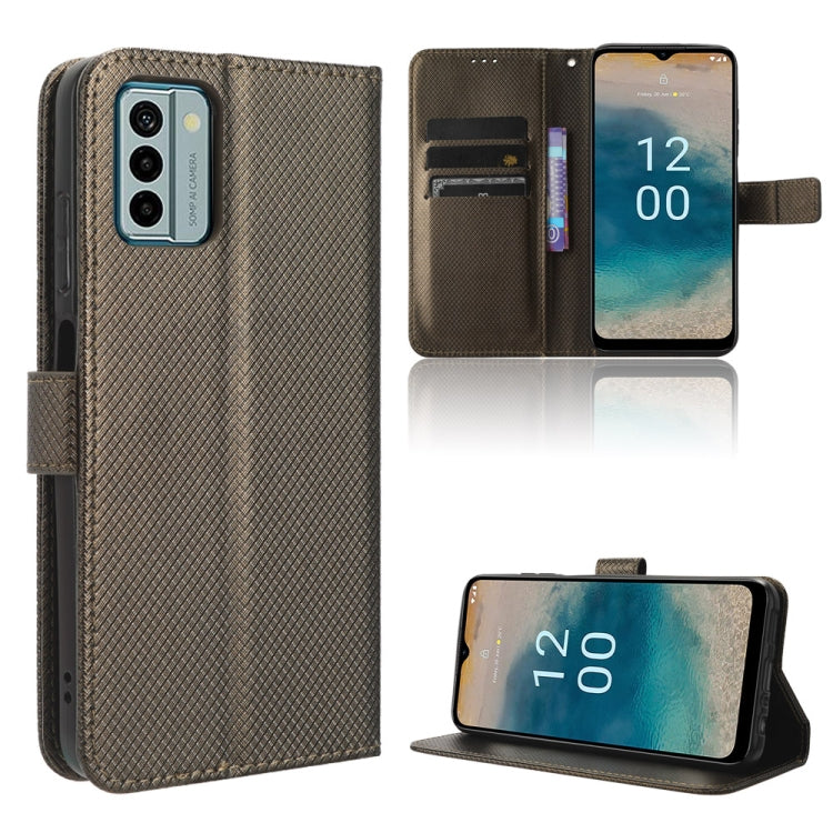 Custodia per telefono in pelle con trama a diamante, For Nokia C22, For Nokia C32 4G, For Nokia C12, For Nokia G22 4G