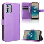 Custodia per telefono in pelle con trama a diamante, For Nokia C22, For Nokia C32 4G, For Nokia C12, For Nokia G22 4G