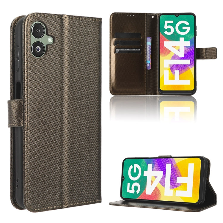 Custodia per telefono in pelle con trama a diamante, For Honor 70 Lite / X6 4G, For Samsung Galaxy F14 Global, For Samsung Galaxy M14 5G, For Xiaomi 13 Ultra