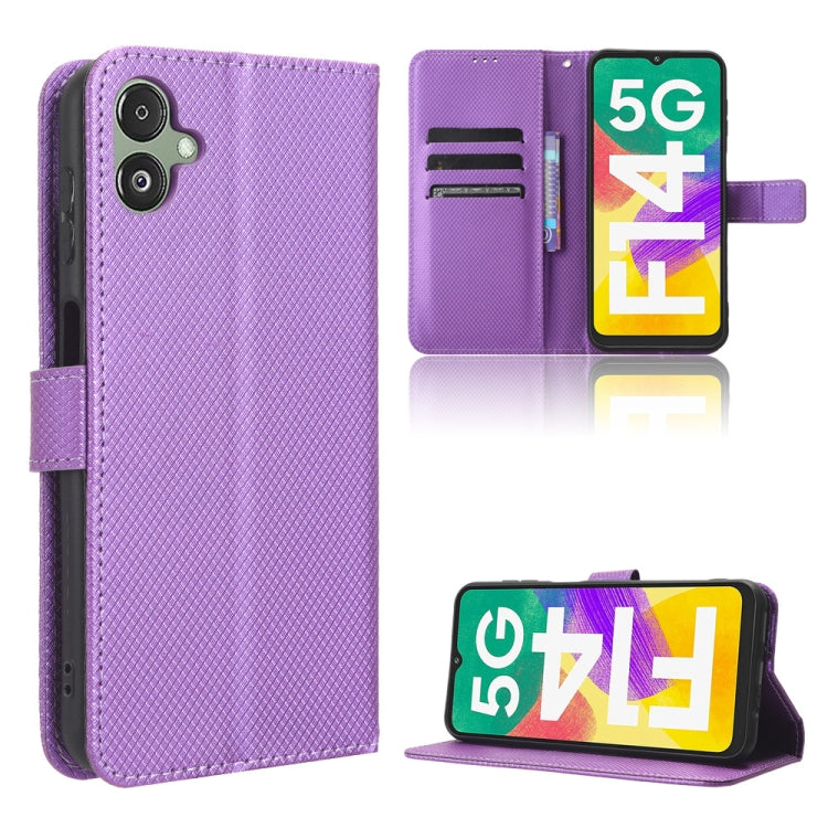 Custodia per telefono in pelle con trama a diamante, For Honor 70 Lite / X6 4G, For Samsung Galaxy F14 Global, For Samsung Galaxy M14 5G, For Xiaomi 13 Ultra