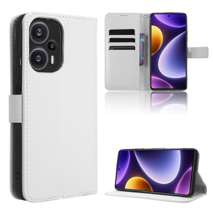 Custodia per telefono in pelle con trama a diamante, For Xiaomi Redmi Note 12 Turbo 5G, For OnePlus Nord CE 3 Lite, For ZTE Nubia Z50 Ultra