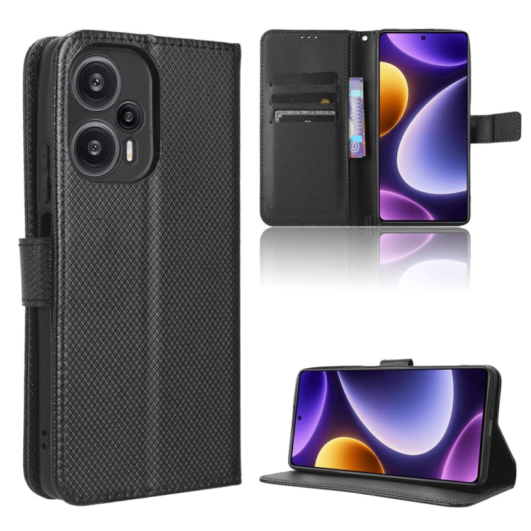 Custodia per telefono in pelle con trama a diamante, For Xiaomi Redmi Note 12 Turbo 5G, For OnePlus Nord CE 3 Lite, For ZTE Nubia Z50 Ultra