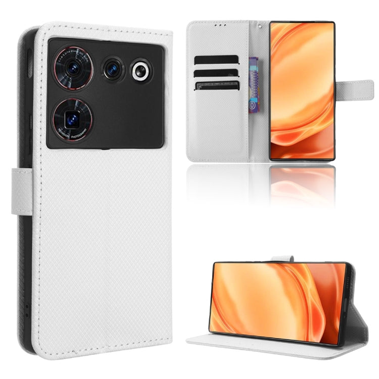 Custodia per telefono in pelle con trama a diamante, For Xiaomi Redmi Note 12 Turbo 5G, For OnePlus Nord CE 3 Lite, For ZTE Nubia Z50 Ultra