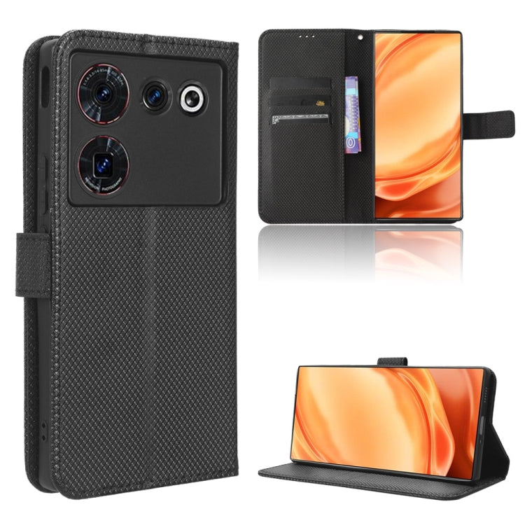 Custodia per telefono in pelle con trama a diamante, For Xiaomi Redmi Note 12 Turbo 5G, For OnePlus Nord CE 3 Lite, For ZTE Nubia Z50 Ultra