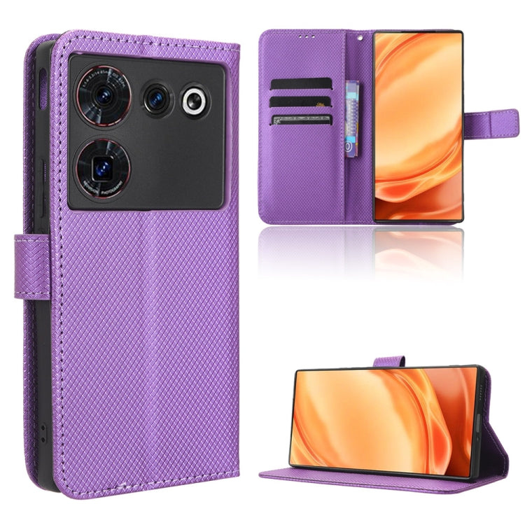 Custodia per telefono in pelle con trama a diamante, For Xiaomi Redmi Note 12 Turbo 5G, For OnePlus Nord CE 3 Lite, For ZTE Nubia Z50 Ultra