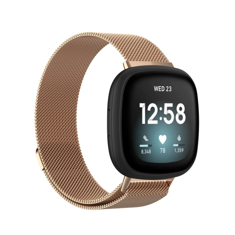 Cinturino Milanese Magnetico in Acciaio per Fitbit Versa 4 e 3