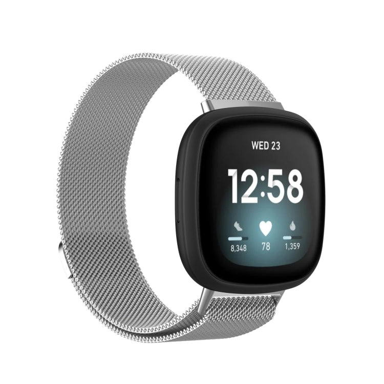Cinturino Milanese Magnetico in Acciaio per Fitbit Versa 4 e 3