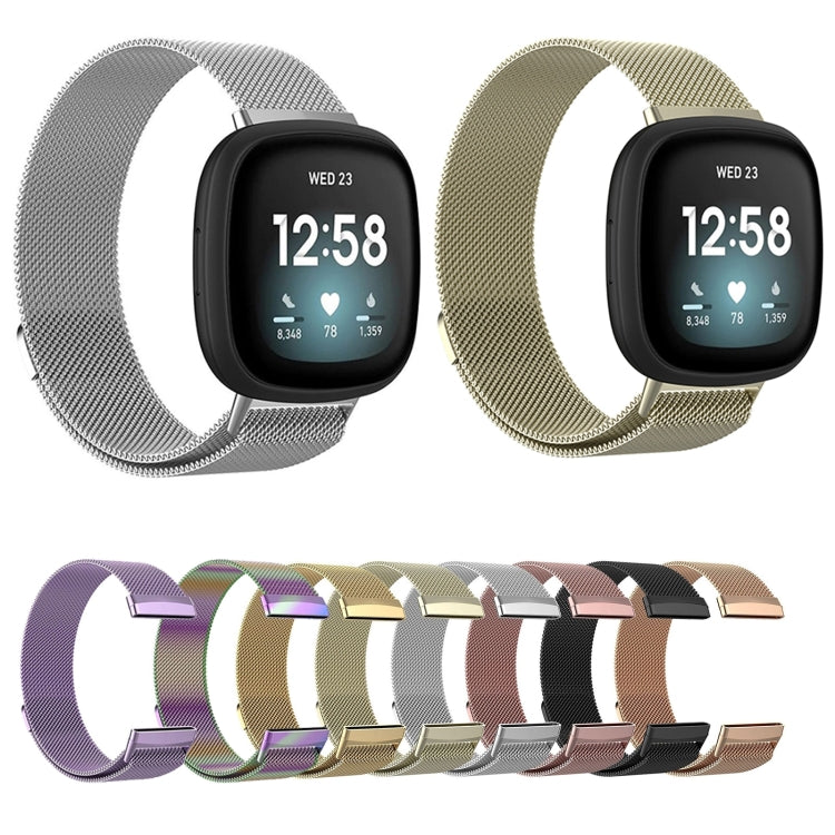 Cinturino Milanese Magnetico in Acciaio per Fitbit Versa 4 e 3