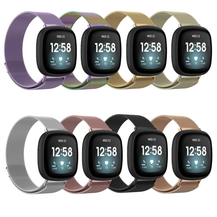 Cinturino Milanese Magnetico in Acciaio per Fitbit Versa 4 e 3