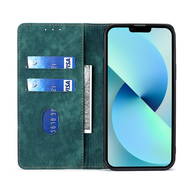 Custodia per telefono in pelle magnetica con spazzola antifurto RFID, For vivo iQOO Z7x, For OPPO A55S 5G, For Realme GT Neo5 SE, For Xiaomi Redmi Note 12 Turbo