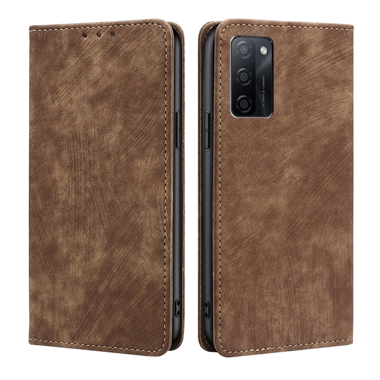 Custodia per telefono in pelle magnetica con spazzola antifurto RFID, For vivo iQOO Z7x, For OPPO A55S 5G, For Realme GT Neo5 SE, For Xiaomi Redmi Note 12 Turbo
