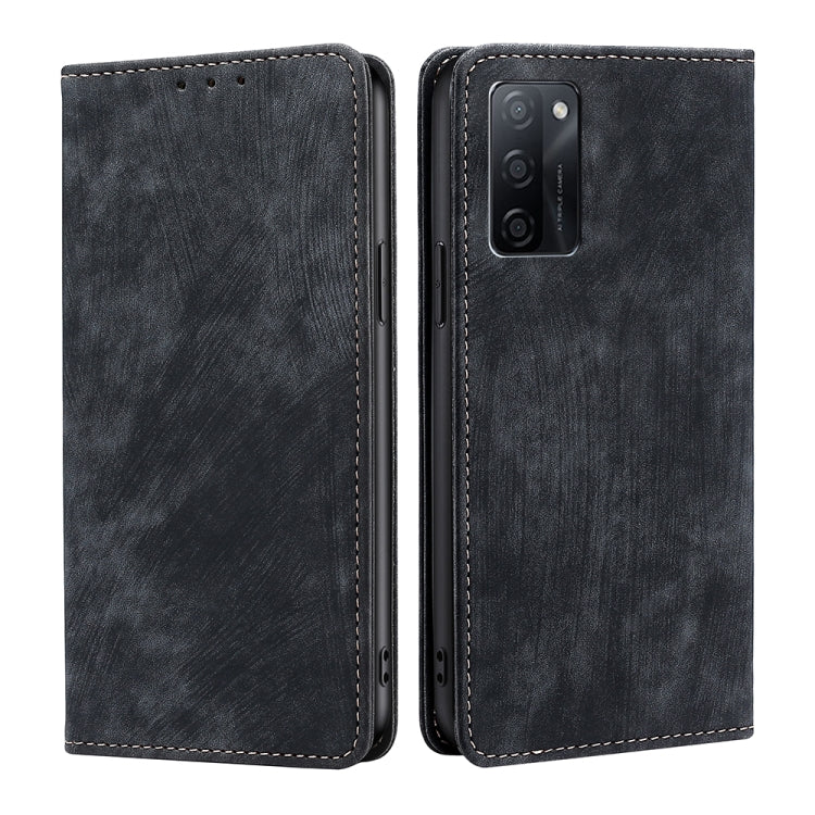 Custodia per telefono in pelle magnetica con spazzola antifurto RFID, For vivo iQOO Z7x, For OPPO A55S 5G, For Realme GT Neo5 SE, For Xiaomi Redmi Note 12 Turbo