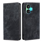 Custodia per telefono in pelle magnetica con spazzola antifurto RFID, For vivo iQOO Z7x, For OPPO A55S 5G, For Realme GT Neo5 SE, For Xiaomi Redmi Note 12 Turbo