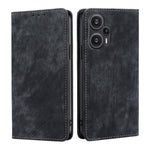 Custodia per telefono in pelle magnetica con spazzola antifurto RFID, For vivo iQOO Z7x, For OPPO A55S 5G, For Realme GT Neo5 SE, For Xiaomi Redmi Note 12 Turbo