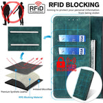 Custodia per telefono in pelle magnetica con spazzola antifurto RFID, For Kyocera Digno SX3-KYG02, For Nokia C12, For Nokia C22, For Nokia C32