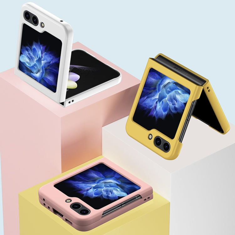 Custodia per telefono con sensazione di pelle per PC a iniezione di carburante, For Samsung Galaxy Z Flip5