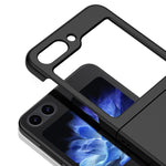 Custodia per telefono con sensazione di pelle per PC a iniezione di carburante, For Samsung Galaxy Z Flip5