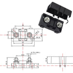 Scatola dei fusibili portafusibili per auto 4 in 1 ANS-H, 30A, 40A, 50A, 80A, 100A, 120A, 150A