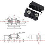 Scatola dei fusibili portafusibili per auto 6 in 1 ANS, 40A & 50A & 60A, 60A & 80A & 100A
