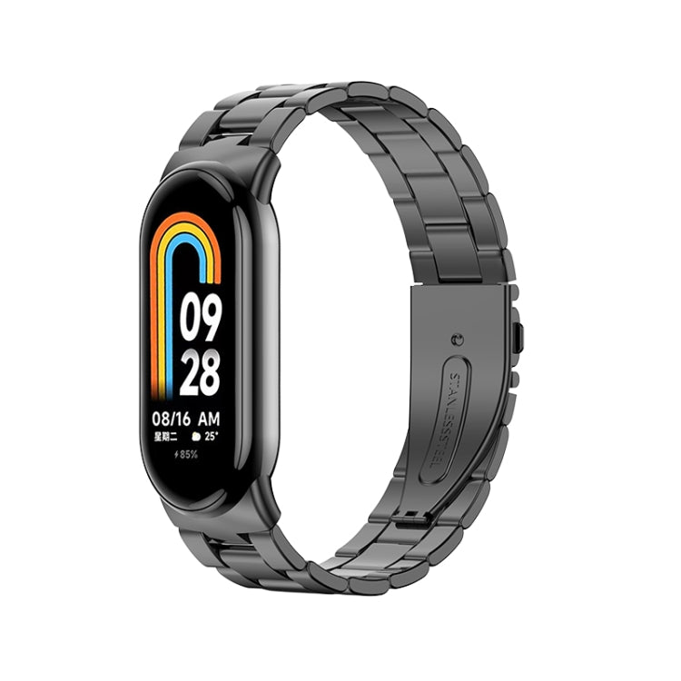Cinturino per orologio in metallo a tre perle milanese, For Xiaomi Mi Band 8