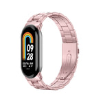 Cinturino per orologio in metallo a tre perle milanese, For Xiaomi Mi Band 8