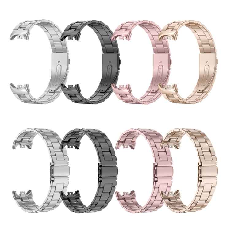 Cinturino per orologio in metallo a tre perle milanese, For Xiaomi Mi Band 8