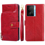 Custodia per cellulare in pelle con cerniera, For vivo iQOO Z7x, For OPPO A55S 5G, For Realme GT Neo5 SE, For Xiaomi Redmi Note 12 Turbo, For Kyocera Digno SX3-KYG02, For Nokia C12