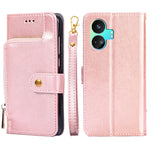 Custodia per cellulare in pelle con cerniera, For vivo iQOO Z7x, For OPPO A55S 5G, For Realme GT Neo5 SE, For Xiaomi Redmi Note 12 Turbo, For Kyocera Digno SX3-KYG02, For Nokia C12