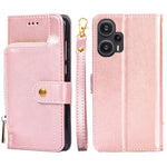 Custodia per cellulare in pelle con cerniera, For vivo iQOO Z7x, For OPPO A55S 5G, For Realme GT Neo5 SE, For Xiaomi Redmi Note 12 Turbo, For Kyocera Digno SX3-KYG02, For Nokia C12