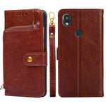 Custodia per cellulare in pelle con cerniera, For vivo iQOO Z7x, For OPPO A55S 5G, For Realme GT Neo5 SE, For Xiaomi Redmi Note 12 Turbo, For Kyocera Digno SX3-KYG02, For Nokia C12