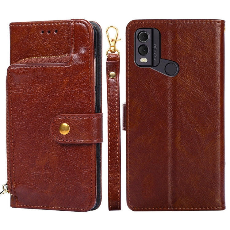 Custodia per cellulare in pelle con cerniera, For Nokia C22, For Nokia C32, For Samsung Galaxy A04e 4G, For Samsung Galaxy A54 5G, For Samsung Galaxy M14 5G