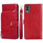Custodia per cellulare in pelle con cerniera, For Nokia C22, For Nokia C32, For Samsung Galaxy A04e 4G, For Samsung Galaxy A54 5G, For Samsung Galaxy M14 5G