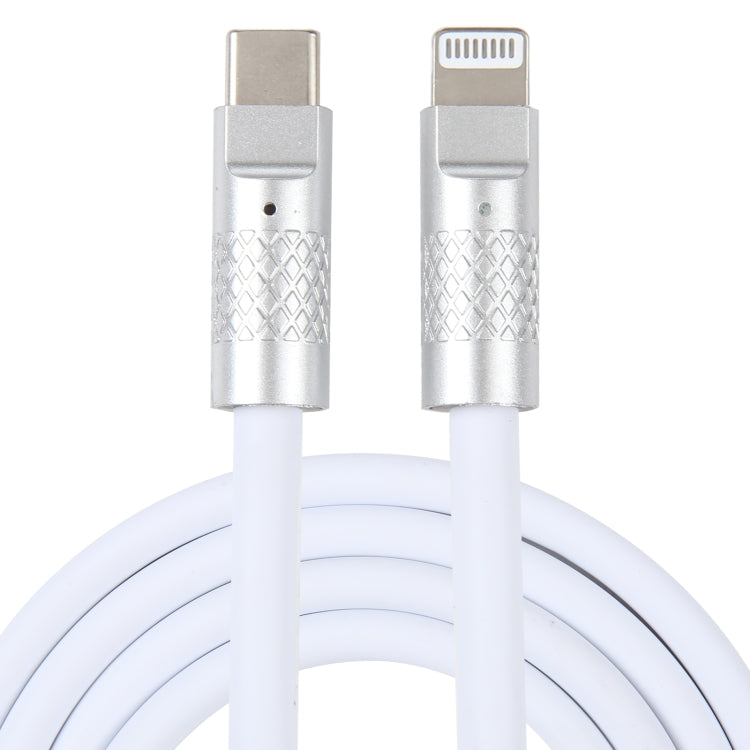 Mech Series 120W USB-C / Type-C a 8 pin in metallo con spina in silicone Cavo dati di ricarica rapida in silicone, lunghezza: 1,2 m, 8 Pin, 1.2m Type-C to 8 Pin