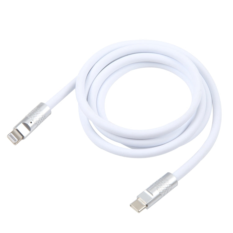 Mech Series 120W USB-C / Type-C a 8 pin in metallo con spina in silicone Cavo dati di ricarica rapida in silicone, lunghezza: 1,2 m, 8 Pin, 1.2m Type-C to 8 Pin