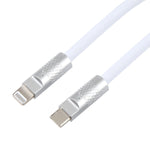 Mech Series 120W USB-C / Type-C a 8 pin in metallo con spina in silicone Cavo dati di ricarica rapida in silicone, lunghezza: 1,2 m, 8 Pin, 1.2m Type-C to 8 Pin