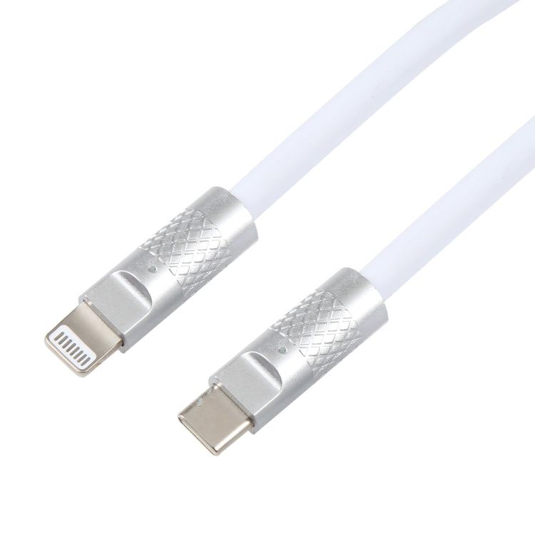 Mech Series 120W USB-C / Type-C a 8 pin in metallo con spina in silicone Cavo dati di ricarica rapida in silicone, lunghezza: 1,2 m, 8 Pin, 1.2m Type-C to 8 Pin