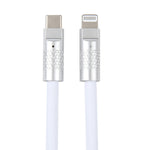 Mech Series 120W USB-C / Type-C a 8 pin in metallo con spina in silicone Cavo dati di ricarica rapida in silicone, lunghezza: 1,2 m, 8 Pin, 1.2m Type-C to 8 Pin
