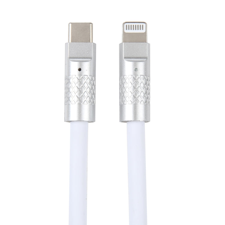 Mech Series 120W USB-C / Type-C a 8 pin in metallo con spina in silicone Cavo dati di ricarica rapida in silicone, lunghezza: 1,2 m, 8 Pin, 1.2m Type-C to 8 Pin