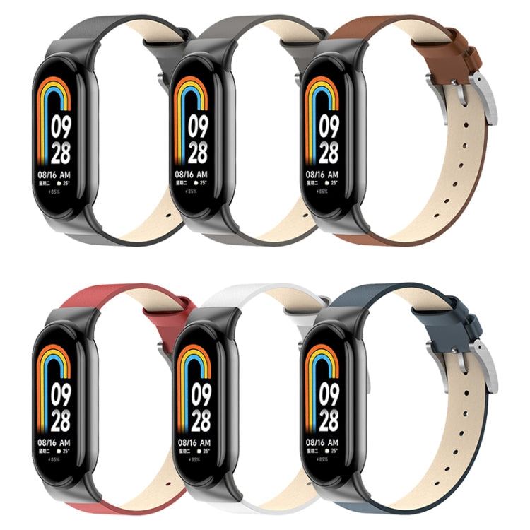 Cinturino di ricambio in pelle, For Xiaomi Mi Band 8