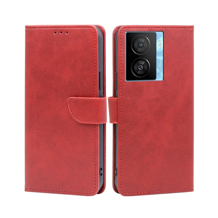 Custodia per telefono in pelle flip con fibbia in vitello, For vivo iQOO Z7x, For OPPO A55S 5G, For Realme GT Neo5 SE, For Xiaomi Redmi Note 12 Turbo, For Kyocera Digno SX3-KYG02, For Nokia C12