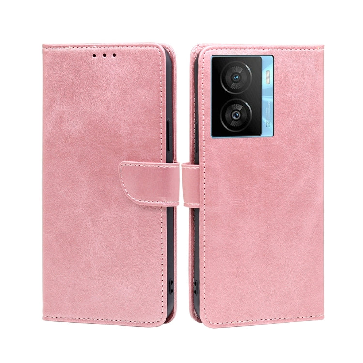 Custodia per telefono in pelle flip con fibbia in vitello, For vivo iQOO Z7x, For OPPO A55S 5G, For Realme GT Neo5 SE, For Xiaomi Redmi Note 12 Turbo, For Kyocera Digno SX3-KYG02, For Nokia C12