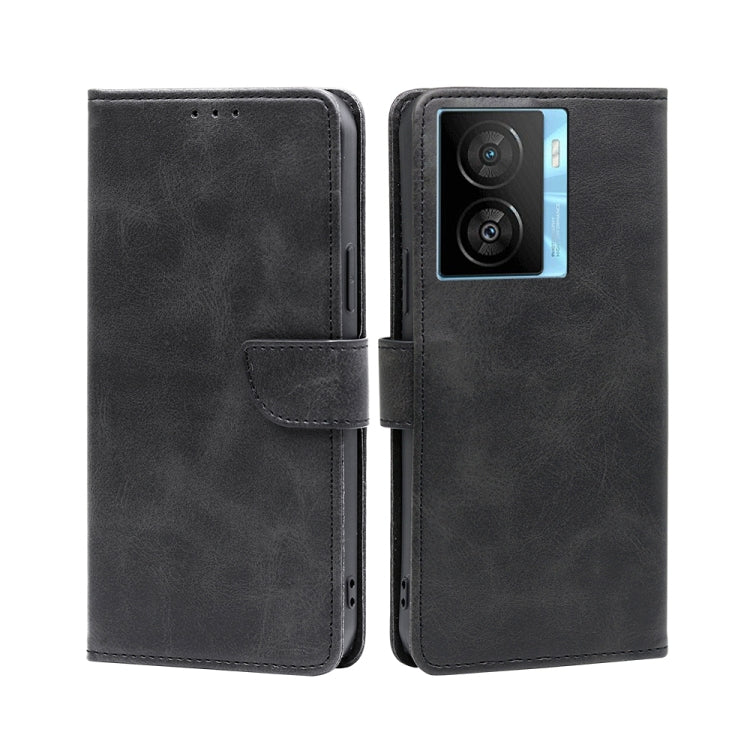 Custodia per telefono in pelle flip con fibbia in vitello, For vivo iQOO Z7x, For OPPO A55S 5G, For Realme GT Neo5 SE, For Xiaomi Redmi Note 12 Turbo, For Kyocera Digno SX3-KYG02, For Nokia C12