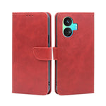 Custodia per telefono in pelle flip con fibbia in vitello, For vivo iQOO Z7x, For OPPO A55S 5G, For Realme GT Neo5 SE, For Xiaomi Redmi Note 12 Turbo, For Kyocera Digno SX3-KYG02, For Nokia C12