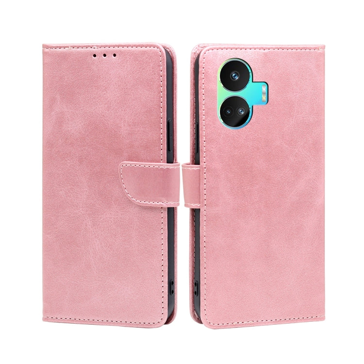 Custodia per telefono in pelle flip con fibbia in vitello, For vivo iQOO Z7x, For OPPO A55S 5G, For Realme GT Neo5 SE, For Xiaomi Redmi Note 12 Turbo, For Kyocera Digno SX3-KYG02, For Nokia C12