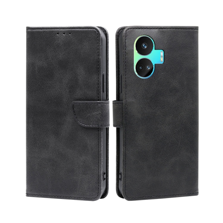 Custodia per telefono in pelle flip con fibbia in vitello, For vivo iQOO Z7x, For OPPO A55S 5G, For Realme GT Neo5 SE, For Xiaomi Redmi Note 12 Turbo, For Kyocera Digno SX3-KYG02, For Nokia C12