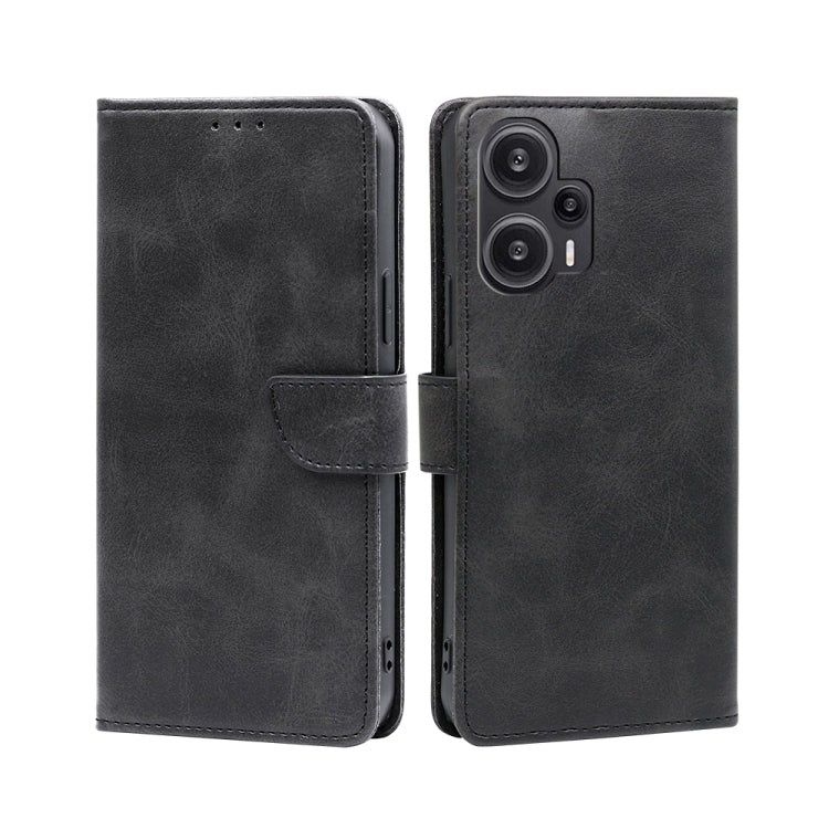 Custodia per telefono in pelle flip con fibbia in vitello, For vivo iQOO Z7x, For OPPO A55S 5G, For Realme GT Neo5 SE, For Xiaomi Redmi Note 12 Turbo, For Kyocera Digno SX3-KYG02, For Nokia C12