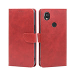 Custodia per telefono in pelle flip con fibbia in vitello, For vivo iQOO Z7x, For OPPO A55S 5G, For Realme GT Neo5 SE, For Xiaomi Redmi Note 12 Turbo, For Kyocera Digno SX3-KYG02, For Nokia C12
