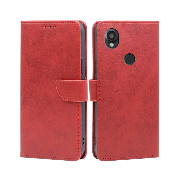 Custodia per telefono in pelle flip con fibbia in vitello, For vivo iQOO Z7x, For OPPO A55S 5G, For Realme GT Neo5 SE, For Xiaomi Redmi Note 12 Turbo, For Kyocera Digno SX3-KYG02, For Nokia C12