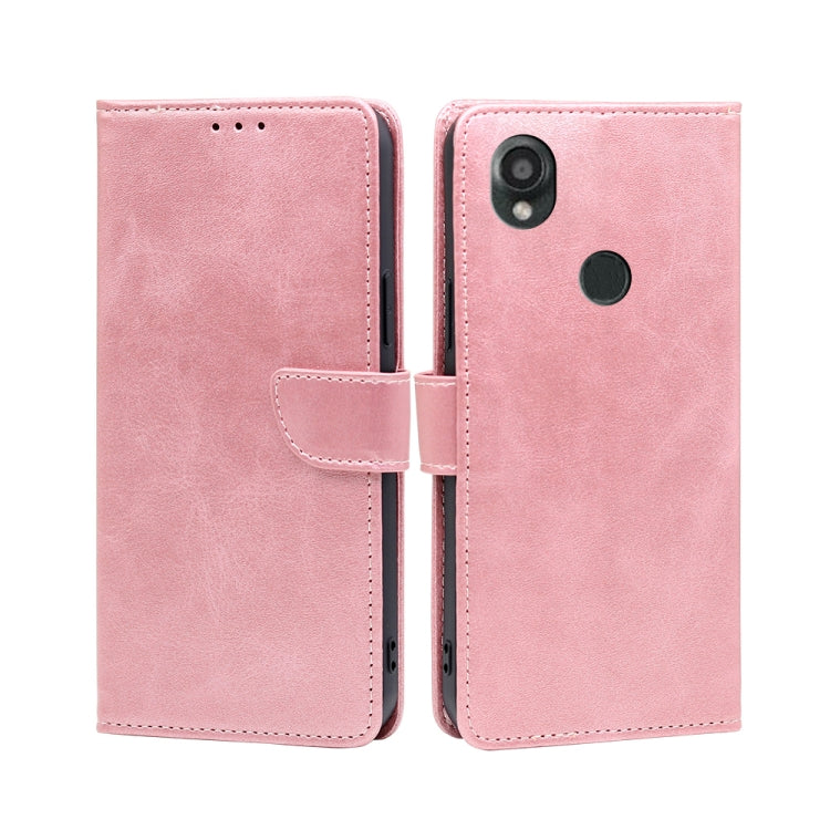 Custodia per telefono in pelle flip con fibbia in vitello, For vivo iQOO Z7x, For OPPO A55S 5G, For Realme GT Neo5 SE, For Xiaomi Redmi Note 12 Turbo, For Kyocera Digno SX3-KYG02, For Nokia C12