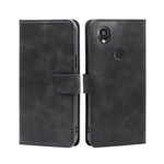 Custodia per telefono in pelle flip con fibbia in vitello, For vivo iQOO Z7x, For OPPO A55S 5G, For Realme GT Neo5 SE, For Xiaomi Redmi Note 12 Turbo, For Kyocera Digno SX3-KYG02, For Nokia C12